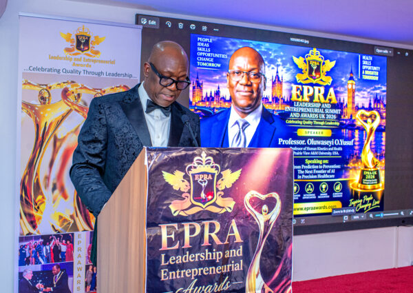 EPRA-UK 2026: Professor Oluwaseyi Olayinka Yusuf Delivers Inspiring Lecture on AI in Precision Healthcare